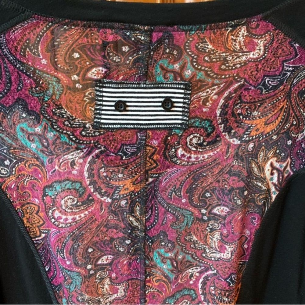 Multiples Patchwork Zip-up Top PL - Picture 7 of 11